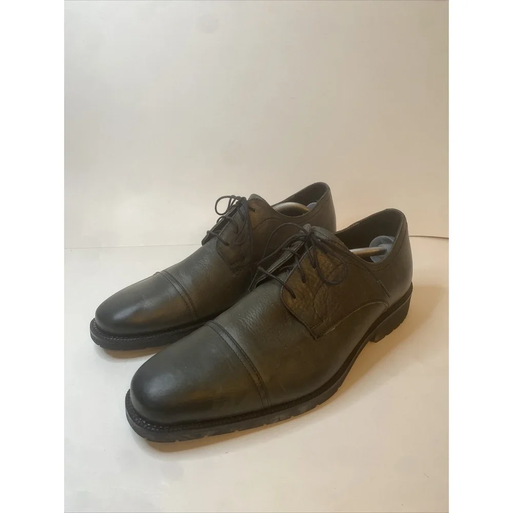 Neil M Shoes Brown Casual Dress Oxford Derby Cap Toe Lace-Up Men 12 D Leather